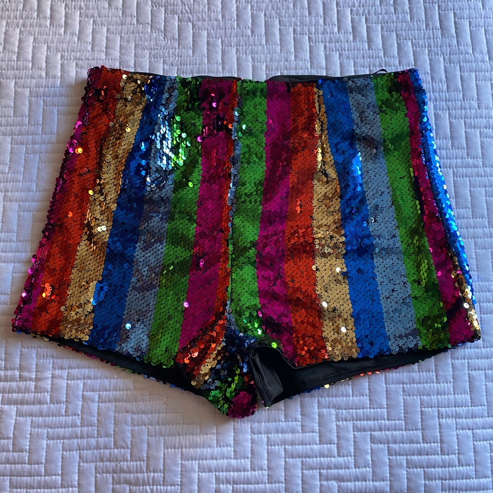 Sequin rainbow shorts